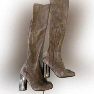 Jeffrey Campbell over the knee suede boots